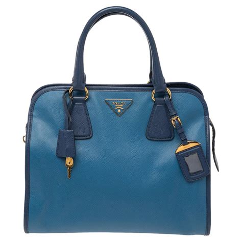 prada bl0095|PRADA Voyage blue Suffiano Lux leather BL0095 SCARLATTO .